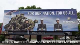 Clear Channel Outdoor Billboard Install [upl. by Chloe]