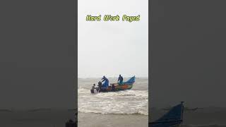 Fisherman Launching Chirala  at Cyclone Time  2024 [upl. by Asseret]