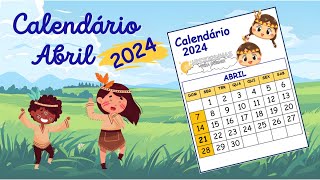 Calendário Abril 2024 [upl. by Roxanna]