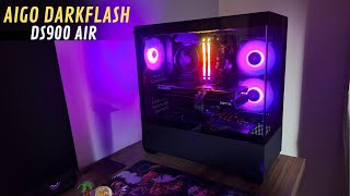 Gabinete Aigo Darkflash DS900 Air  Unboxing e primeiras impressões [upl. by Eiten847]