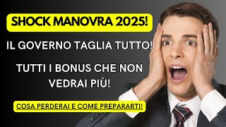 Tagli Drastici ai Bonus 2024 Ecco Cosa Perderai nel 2025 [upl. by Gish]