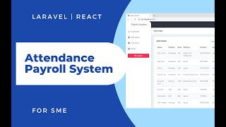 Payroll Software and Attendance Management System Laravel React [upl. by Aicats]