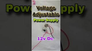 Voltage Adjustable PowerSupply 12vdc 12vdcmotor diy dcmotor experiment [upl. by Manvell]