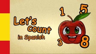 number song in spanish  Learn to count in spanish  Spanish Number Song from one to ten 1 to 10 [upl. by Meeki]