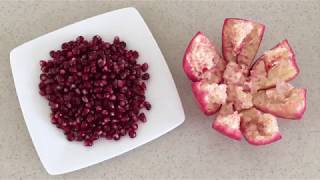 How to Deseed a Pomegranate in 1 minute howtocutpomegranate HowToRemovePomegranateSeeds [upl. by Bala]