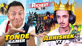 Nepals No 1 ID Abhishek YT Vs Tonde Gamer Best Collection Battle 😱 Free Fire Max [upl. by Airelav441]