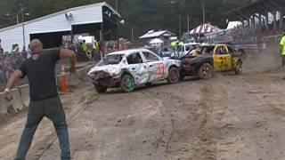 Allegany county fair Angelica NY 72217 demolition derby Heat 3 [upl. by Zetniuq]