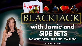 BLACKJACK 🔴 SO MUCH ACTION STACKING FOR THE WIN blackjack lasvegas [upl. by Gladys]