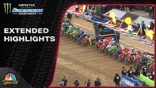 Supercross 2024 EXTENDED HIGHLIGHTS Round 16 in Denver  5424  Motorsports on NBC [upl. by Ocer980]