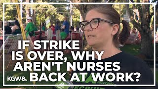 Thousands of Providence nurses striking prepare for return [upl. by Aivatal]