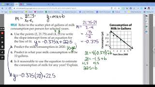 45 Scatter Plots and Lines of Fit [upl. by Arnaldo]