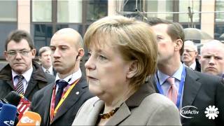 Merkel sees no future for Gaddafi in Libya German [upl. by Netnert]