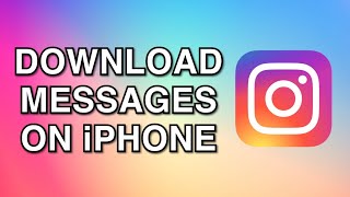 How to download Instagram messages  iOS Backup Tutorial [upl. by Meek657]