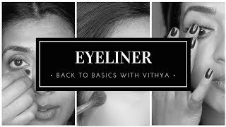 How to do eyeliner  Back to Basics with Vithya [upl. by Melborn]