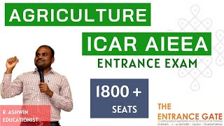 Agriculture  ICAR Entrance Exam  TNAU 2020  Scope  Total Seats  Related Courses [upl. by Lonnard384]