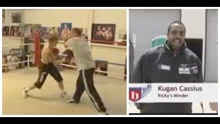 FOOTAGE OF KUGAN CASSIUS BEFORE IFL TV AS RICKY HATTONS UNTRAINED MINDER FOR PACQUIAO FIGHT [upl. by Rufe388]