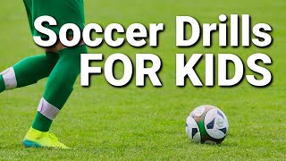 BEST Soccer Drills For Youth Players  U12  U10  U8  U6 [upl. by Jewelle]