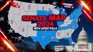 2024 US Senate Elections Map According to Latest Polls Data [upl. by Mcnally]