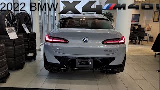 2022 BMW X4 M40i Showcase Brooklyn Grey Black Vernasca Leather with Red Contrast Stitching [upl. by Nimoynib]