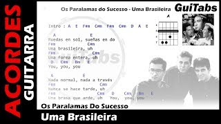 UMA BRASILEIRA 🇧🇷  Paralamas  Letras  Acordes GUITARRA 🎸 Karaoke [upl. by Hplar164]