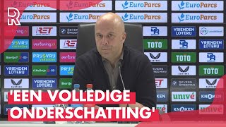 Slot WINDT ZICH OP over STEEN PAPIER SCHAAR tijdens FeyenoordHeracles Dat vind ik ONGEPAST [upl. by Alister154]