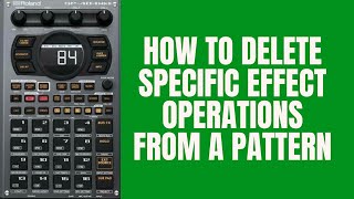 Roland SP 404 MK2 Tutorial  Delete Specific Effect Operations [upl. by Anniala]