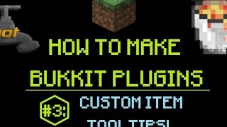 How to Make Bukkit Plugins 3 Custom Item Tooltips  MINECRAFT 🔌 [upl. by Libys]