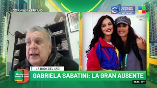 💍 GABRIELA SABATINI la gran ausente del casamiento de ORIANA y DYBALA [upl. by As]