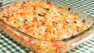 Pastel de Verduras y Macarrones gratinado súper delicioso [upl. by Ahcsap]