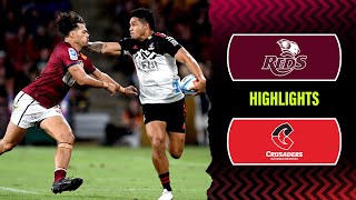 Super Rugby Pacific 2023  Reds v Crusaders  Rd 6 Highlights [upl. by Chiles]