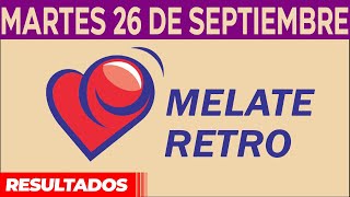 Sorteo Melate Retro del Martes 26 de Septiembre del 2023 [upl. by Minardi18]