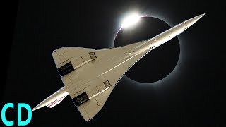 Eclipse 2017  NASA Chasing the Shadow at 50000 ft  Concorde 1973 [upl. by Heyward]