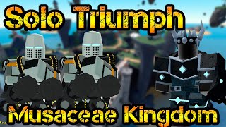 Solo Triumph Fallen Mode Musaceae Kingdom Roblox Tower Defense Simulator [upl. by Haslam]