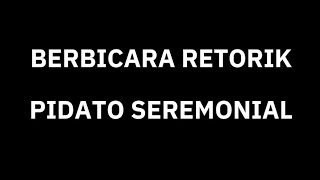 TUGAS MATA KULIAH BERBICARA RETORIK  PIDATO SEREMONIAL KETUA PANITIA JALAN SEHAT [upl. by Rehpotsrihc]