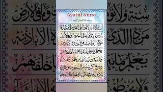 AYATULKURSI آیت الکرسی ayatulkursi quranrecitation qurantilawat quran shorts [upl. by Enirehtak]