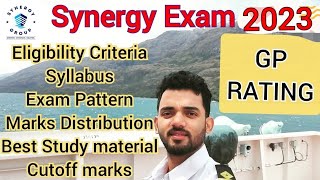 Synergy Exam 2023 🔥GP RATING🔥 SyllabusEligibility criteriaExam Pattern Best Study materials [upl. by Llien]