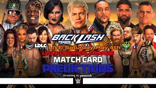 WWE Backlash 2024  Card Predictions [upl. by Mireille]