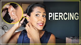 MEUS PIERCINGS E A BENDITA DIPROGENTA PIERCING INFLAMADO [upl. by Espy]