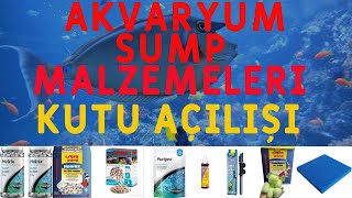 akvaryum sump malzemeleri kutu açılışı [upl. by Ynatil]