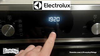 How to set or change time on Electrolux Oven [upl. by Enirak]