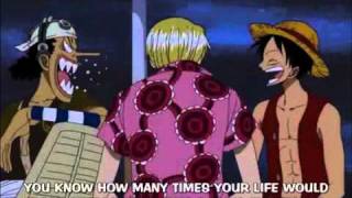 One Piece Funny Moment  Falling off Sky Island [upl. by Scuram]