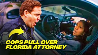 Police officer pull over Florida Attorney this is whathappened [upl. by Yeclehc978]