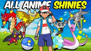 I Caught EVERY Shiny shown in the Pokemon ANIME [upl. by Otreblide664]