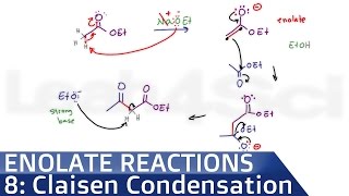 Claisen Condensation Reaction Mechanism by Leah4sci [upl. by Auhsot]