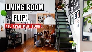 Living Room Makeover  NYC Apartment Tour [upl. by Tab]