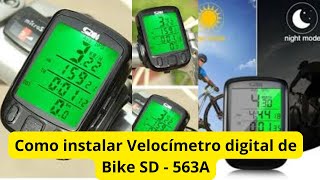 Como instalar Velocímetro digital de Bike SD  563A [upl. by Airamzul]