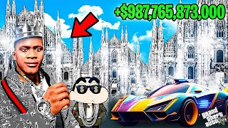 FRANKLIN TOUCH ANYTHING BECOME DIAMOND  SHINCHAN AND CHOP  EVERYTHING IS FREE IN GTA 5 [upl. by Lupe]