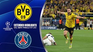 Borussia Dortmund vs PSG Extended Highlights  UCL SemiFinals 1st Leg  CBS Sports Golazo [upl. by Yanrahc]