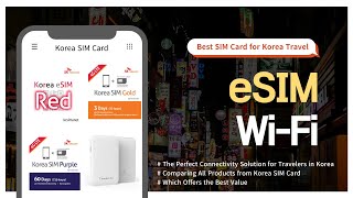 A Comprehensive Guide to All Korea eSIM USIM and WiFi Products 4G LTE unlimited Data Korea travel [upl. by Ignaz195]