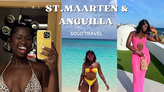 ST MAARTEN VLOG  SOLO TRAVEL  LUXURY RESORT  TRIP TO ANGUILLA  MASSAGE ON THE BEACH [upl. by Rivalee]